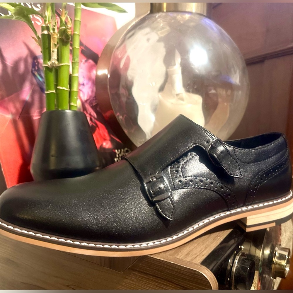 SOLD …Men's Jesse Leather Monk-Strap Oxford size 10.5 never worn brand new